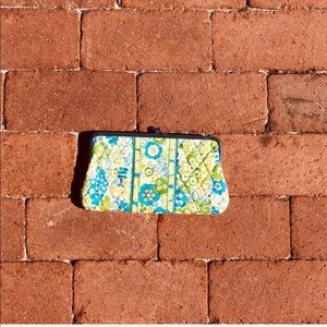 vera bradley green and blue wallet
